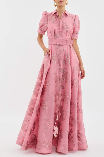 Anabella™ Short Puff Sleeves Dress