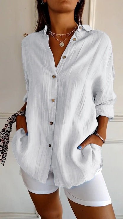 Sasha™ Stylish Pleated Blouse