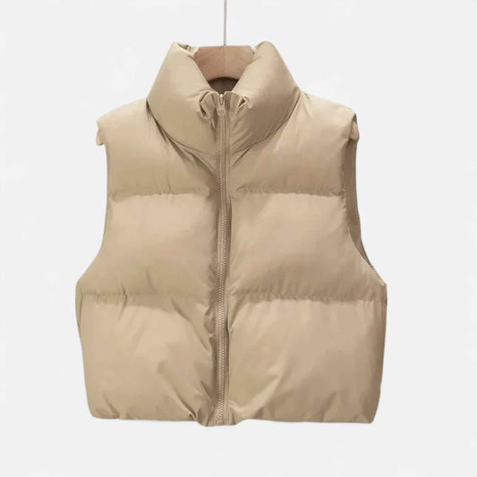 Chic High-Waisted Winter Vest for Women