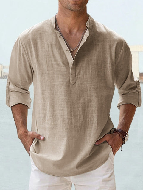 Leon Breathable Linen Shirt