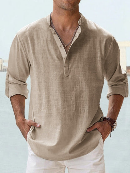 Leon Breathable Linen Shirt