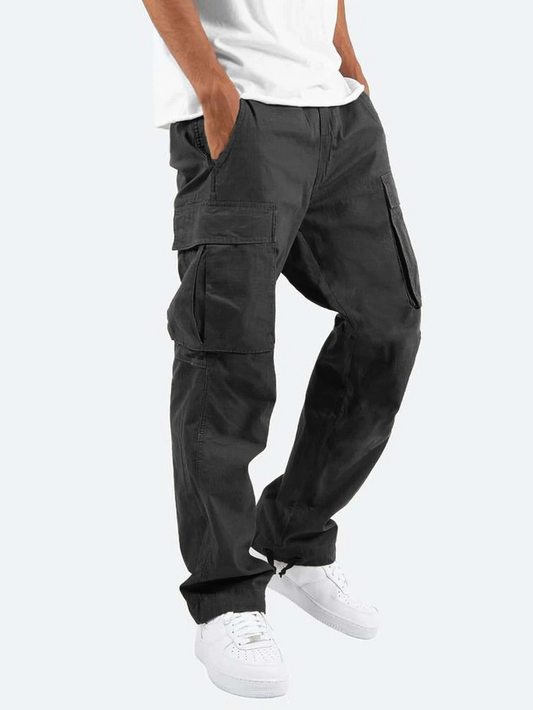Men’s Relaxed Fit Cargo Pants with Side Pockets
