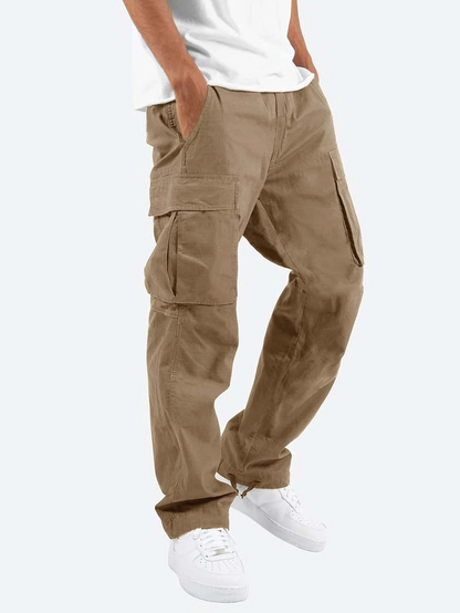 Men’s Relaxed Fit Cargo Pants with Side Pockets