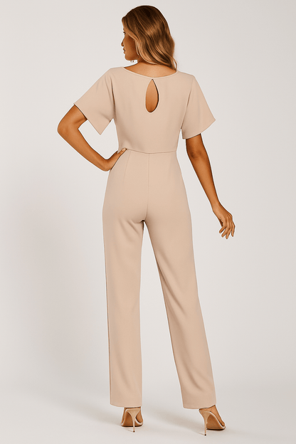 Elva Tie-Belt Jumpsuit