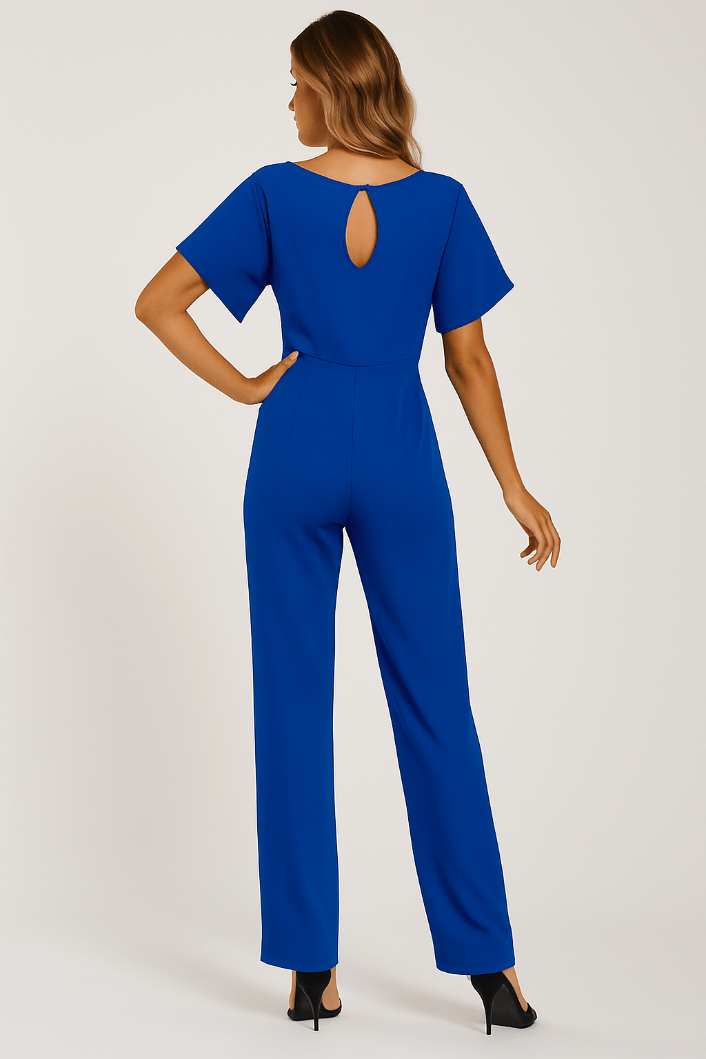 Elva Tie-Belt Jumpsuit