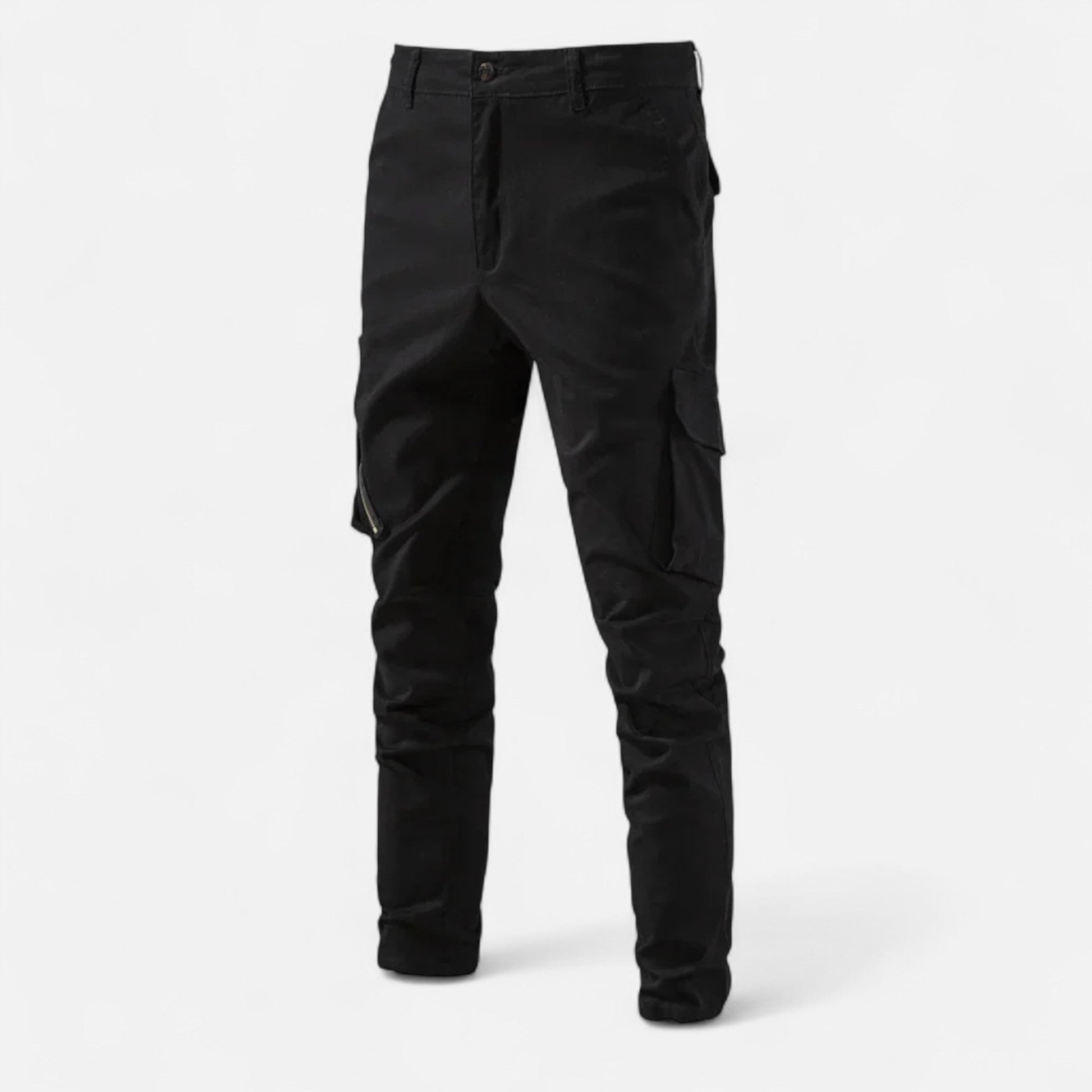 Cotton Utility Cargo Trousers - Navenport