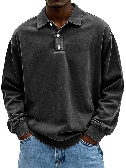 Andrew™ Vintage long-sleeved Polo