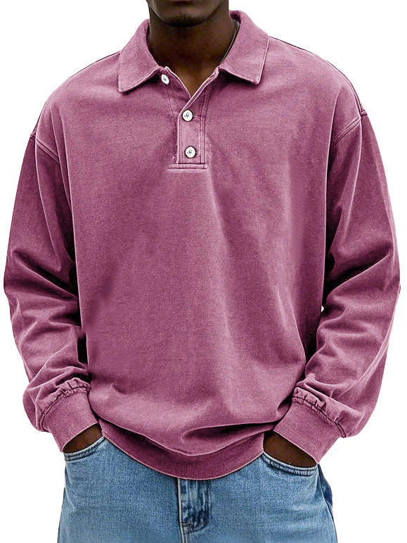 Andrew™ Vintage long-sleeved Polo