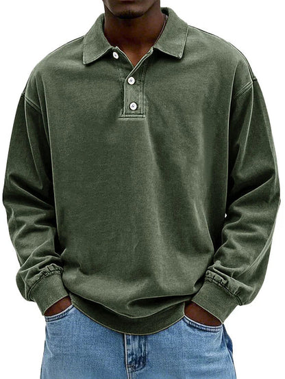 Andrew™ Vintage long-sleeved Polo