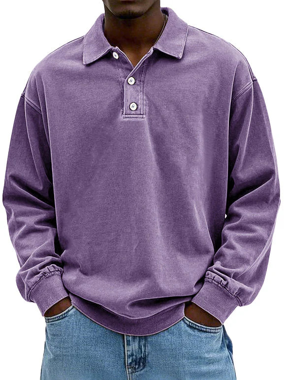 Andrew™ Vintage long-sleeved Polo