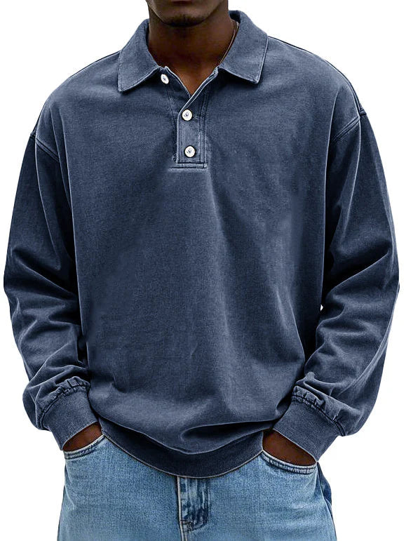 Andrew™ Vintage long-sleeved Polo