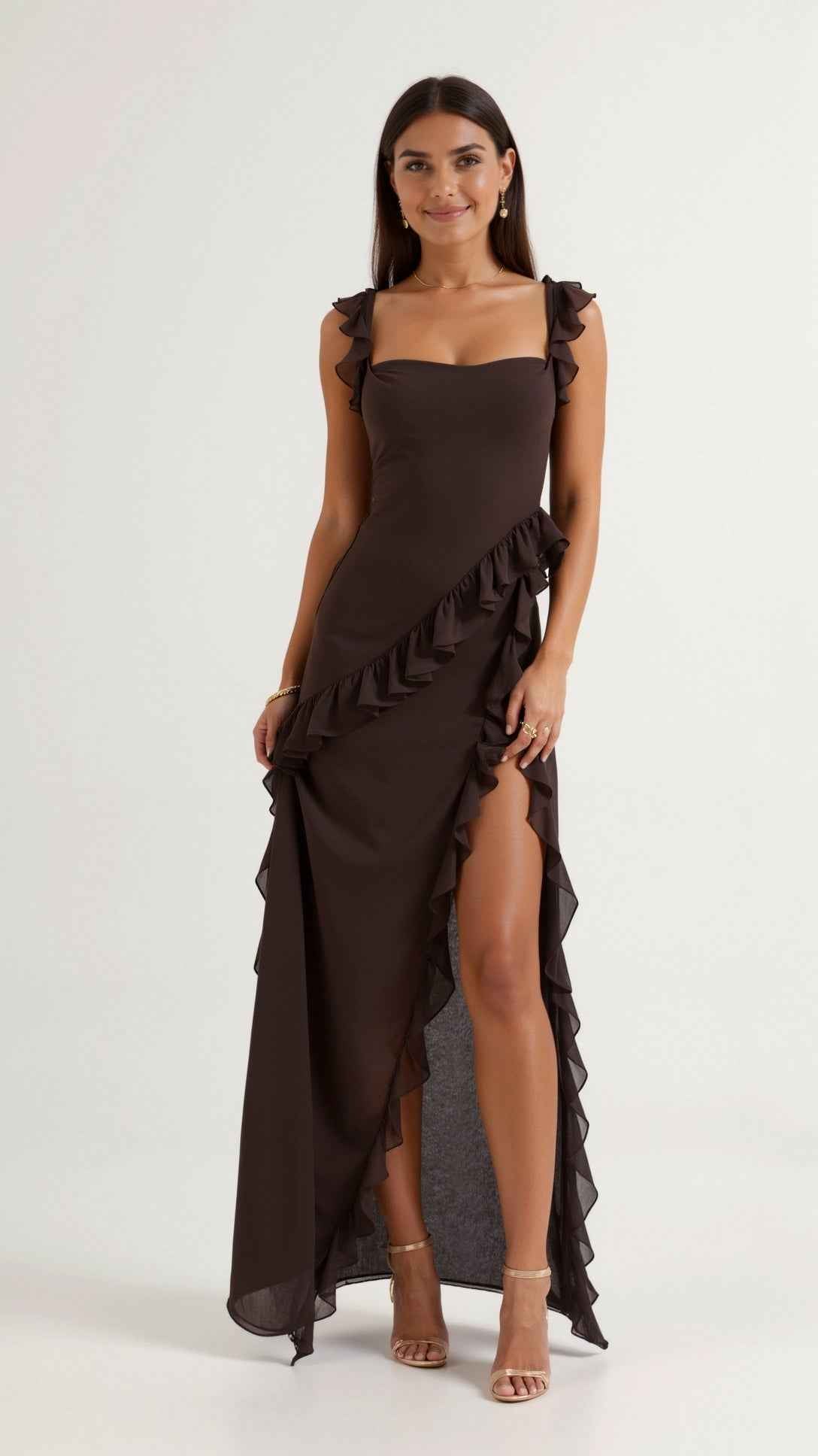 Ruffled Maxi Dress