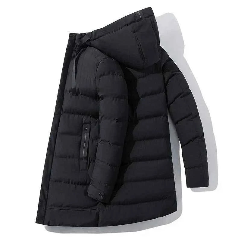 Men's Hooded Winter Puffer Jacket - Warm Bubble Coat