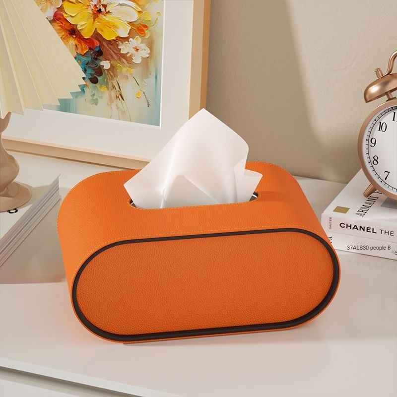 Cortona™ Leather Tissue Box