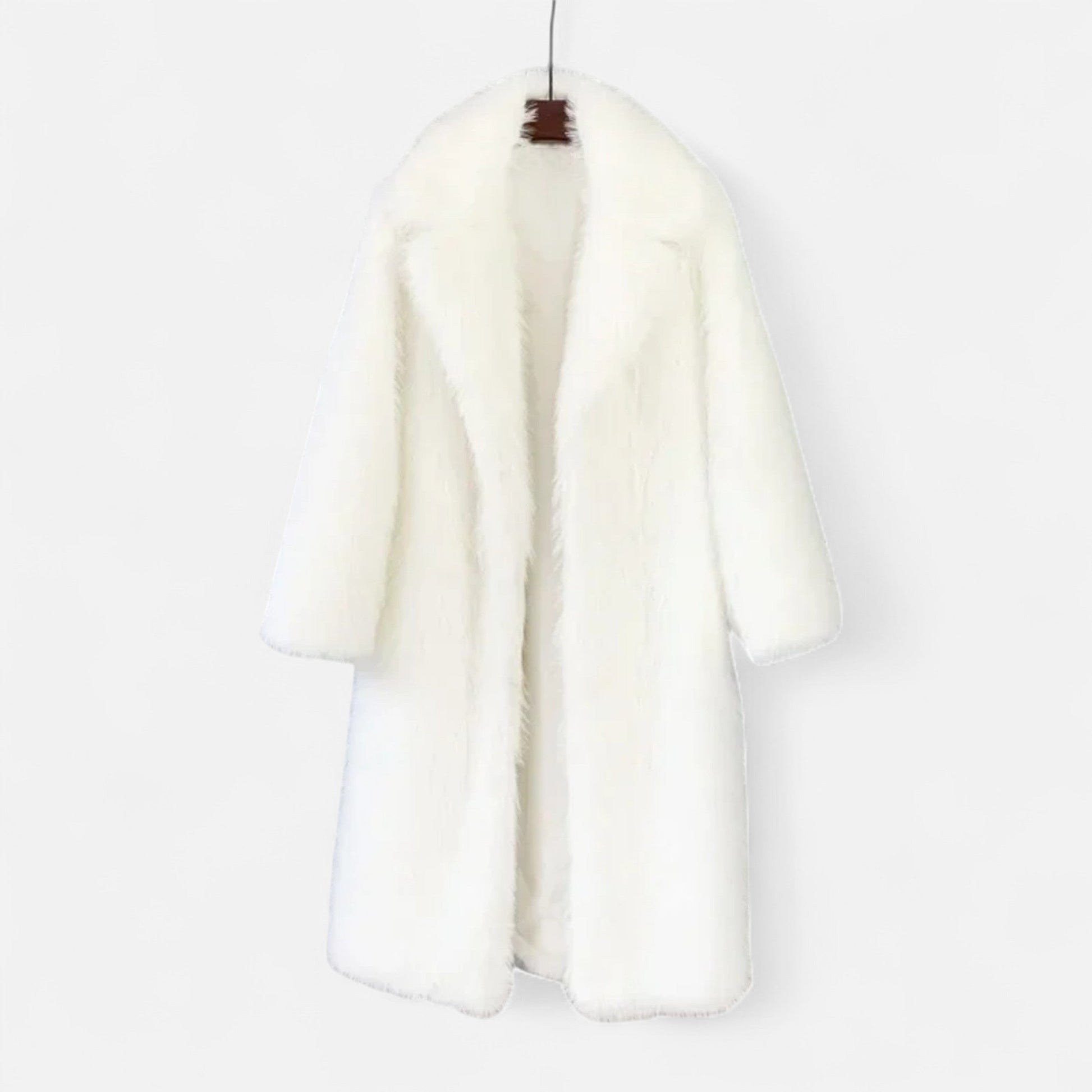 Women’s Long Faux Fur Overcoat - Navenport