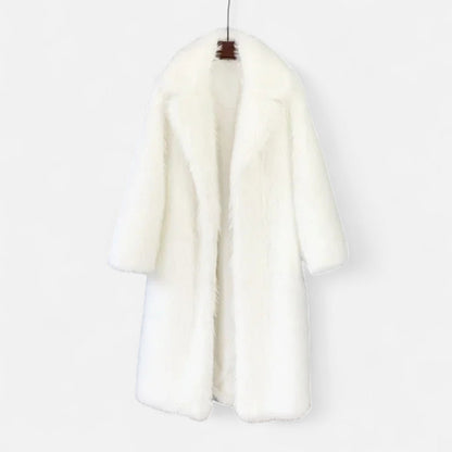 Women’s Long Faux Fur Overcoat - Navenport